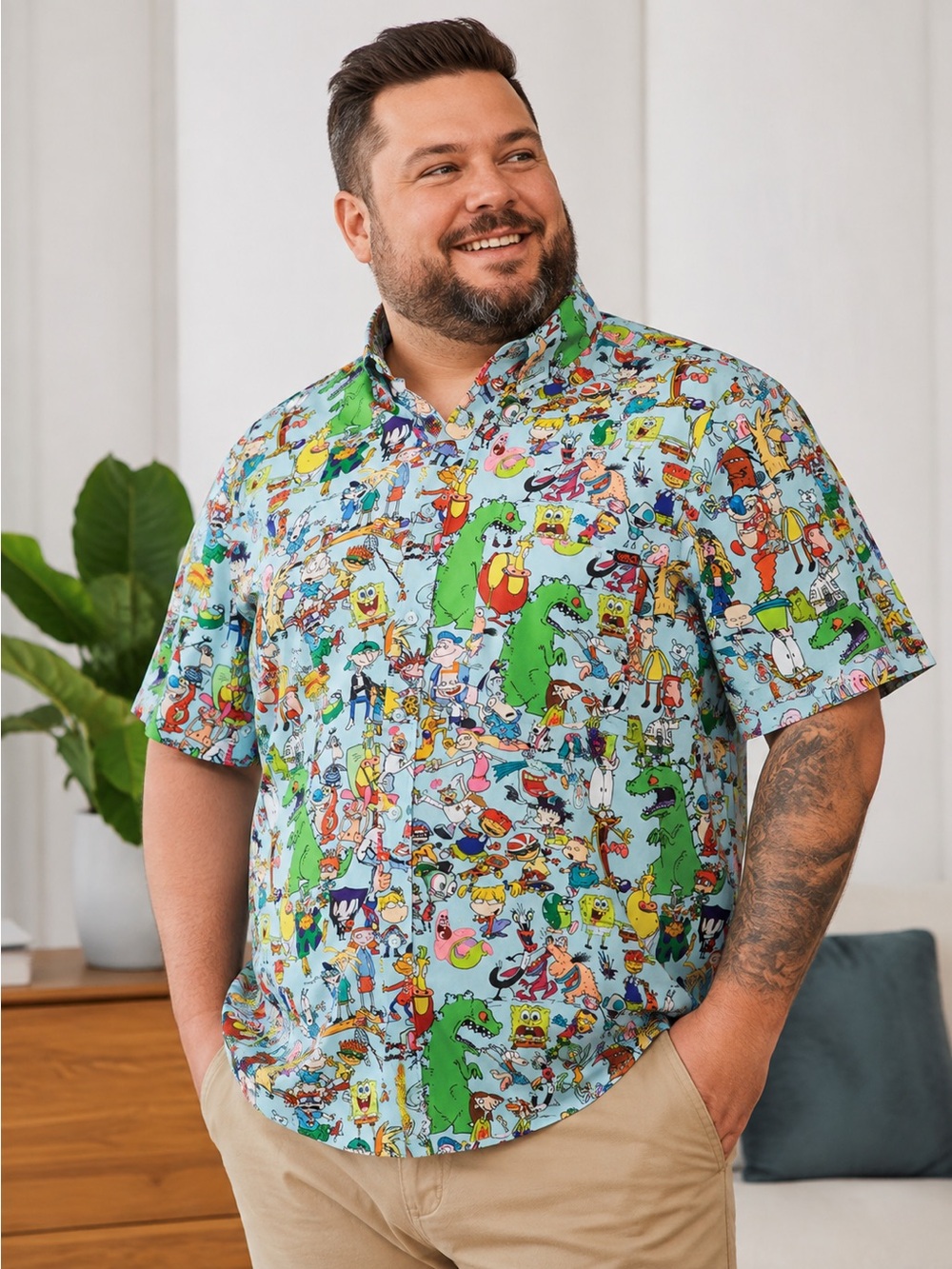 RSVLTS Nickelodeon 90s Mashup KUNUFLEX Short Sleeve Shirt